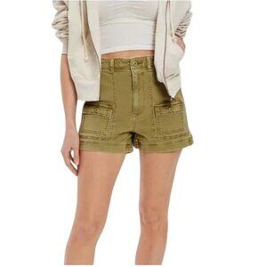 American Eagle Highest Rise '90s Boyfriend Olive Cargo Shorts NWT SIZE 8